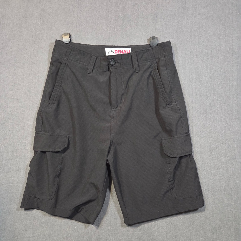 Denali Cargo Shorts Mens 30 Black Ripstop Stretch Hiking Outdoor Utility